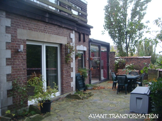 Isolation et relooking d'une habitation existante à Verviers